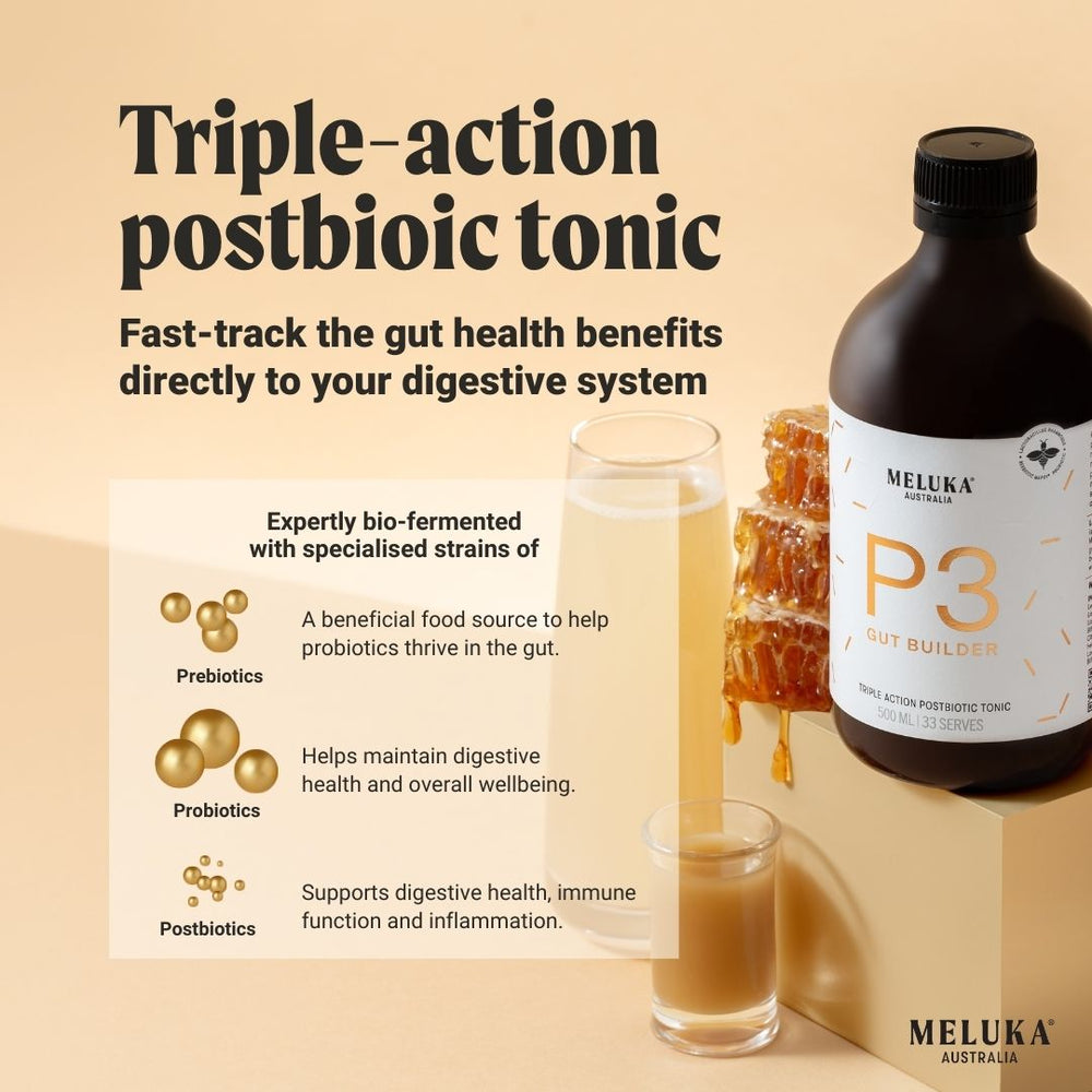 
                  
                    Load image into Gallery viewer, P3 Gut Builder - Triple Action Postbiotic Tonic
                  
                