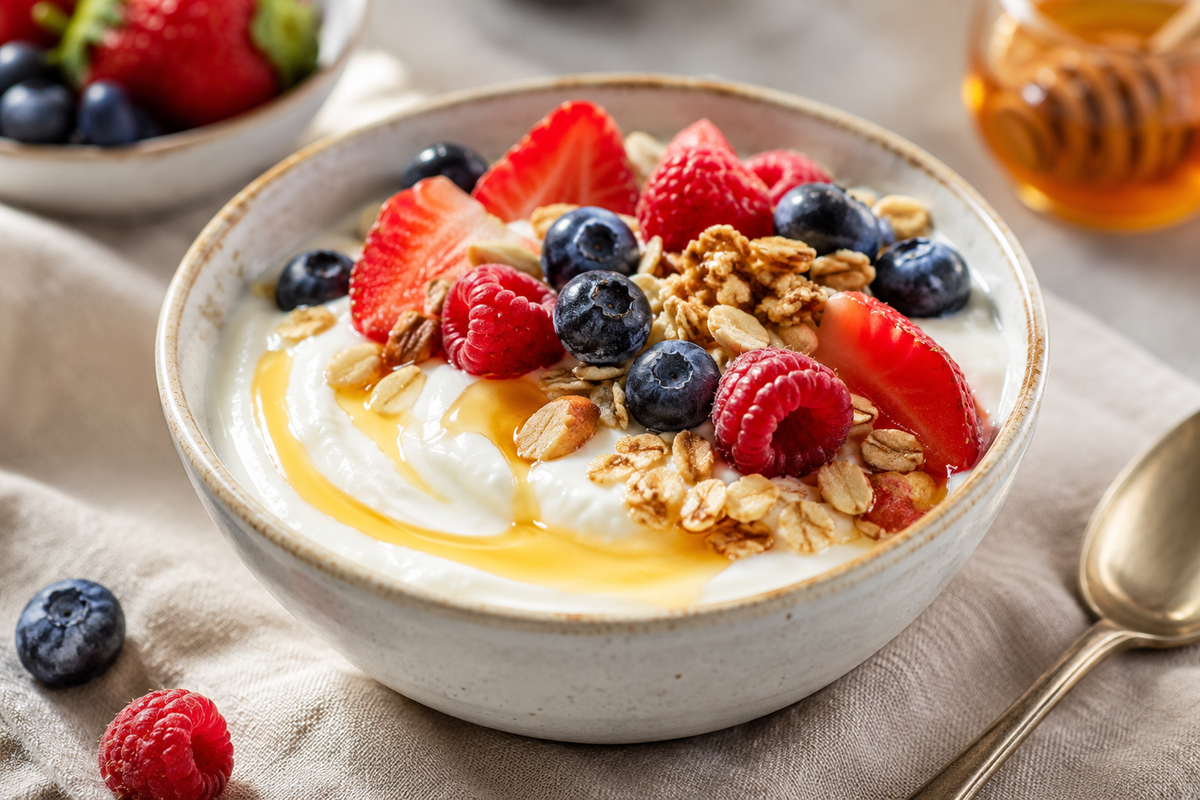 Gut-boosting yoghurt cups
