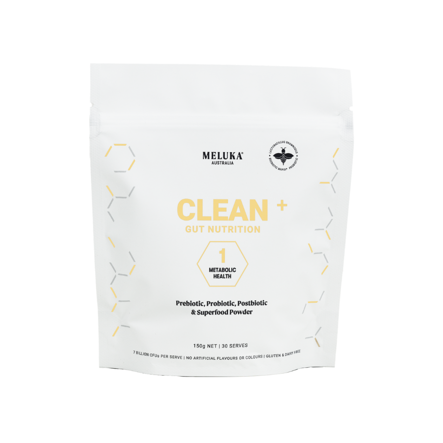 Clean+ Gut Nutrition Powder New Improved Formula Meluka Australia