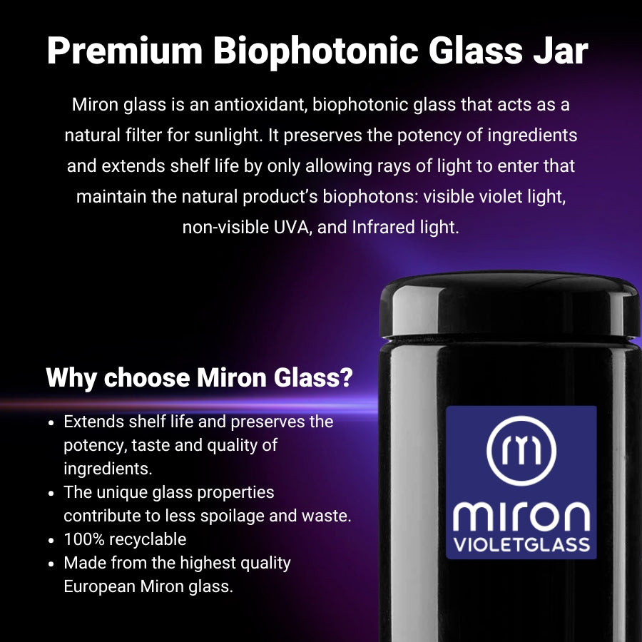 
                  
                    Load image into Gallery viewer, Miron Violet Glass Jar
                  
                