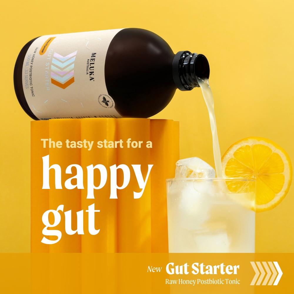 
                  
                    Load image into Gallery viewer, Gut Starter- Raw Honey Postbiotic Tonic, Lemon Flavour
                  
                