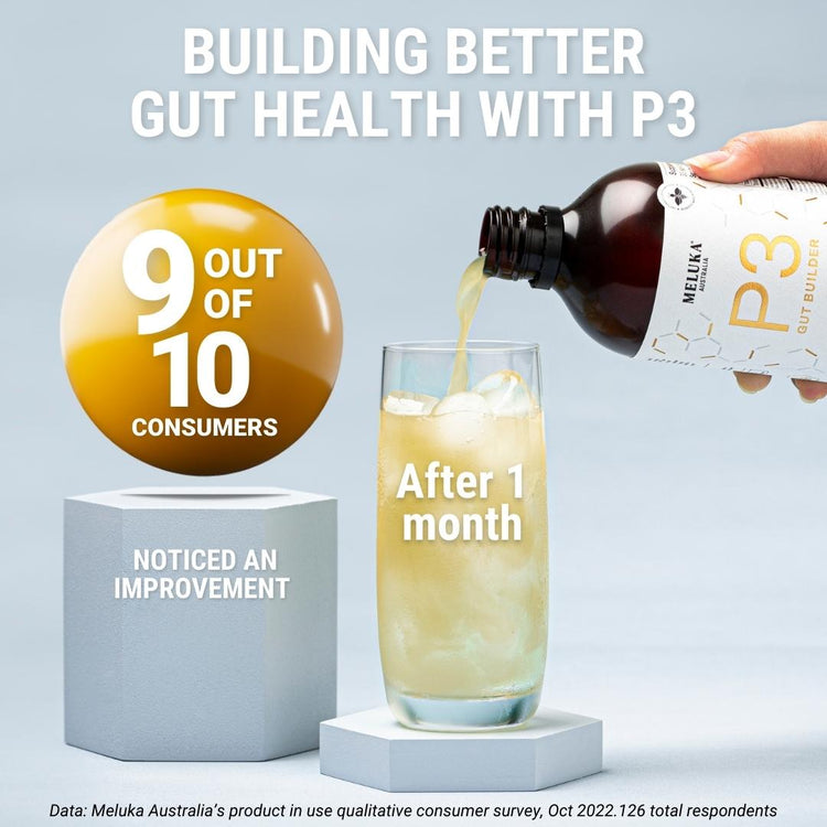 Probiotic, Prebiotic, Postbiotic - P3 Gut Builder For Gut Health 500ml ...